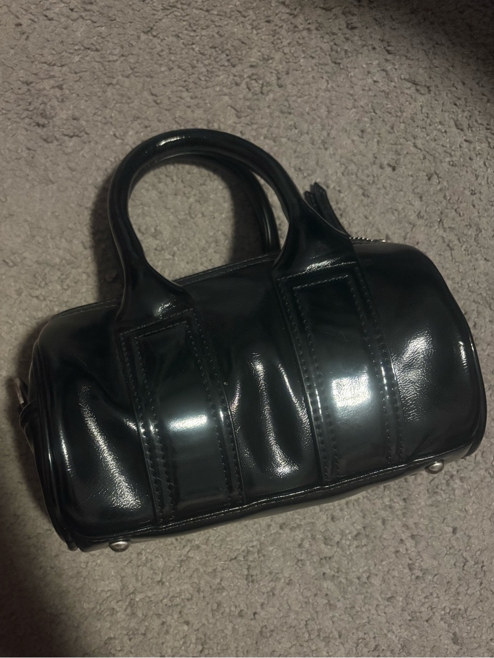 Black Barrel Handbag